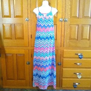 Sunny Girl ModCloth NWOT chevron sleeveless maxi dress
